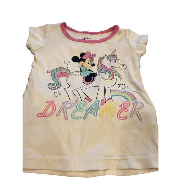 Disney‎ Minnie Mouse Short Sleeve & Pants Set of 2 Toddler Girl Pajama Sets - Picture 2 of 16